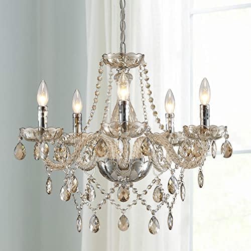 Lustre chambre en cristal moderne K9, 5 lumières, style pendentif