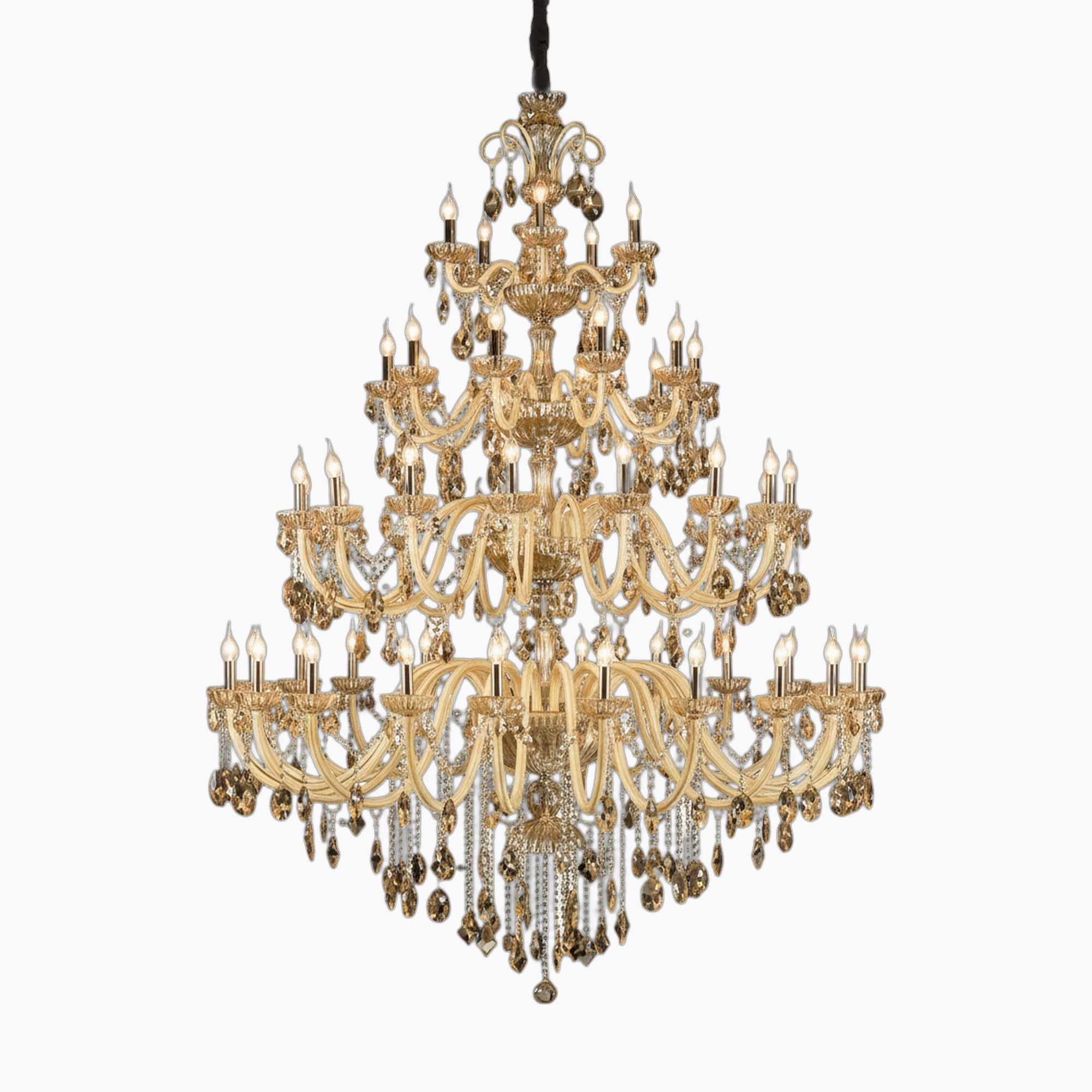 Lustre Baroque en Cristal avec Éclairage Luxueux et Raffiné, Design Moderne