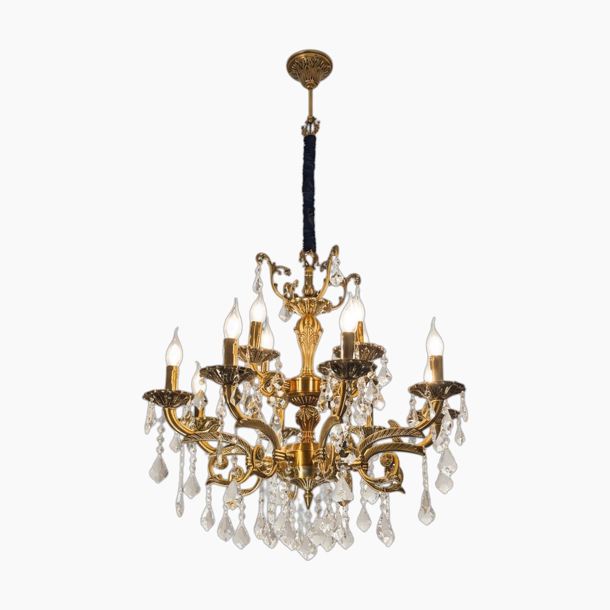 Lustre chambre en cristal Saint Mossi design moderne K9