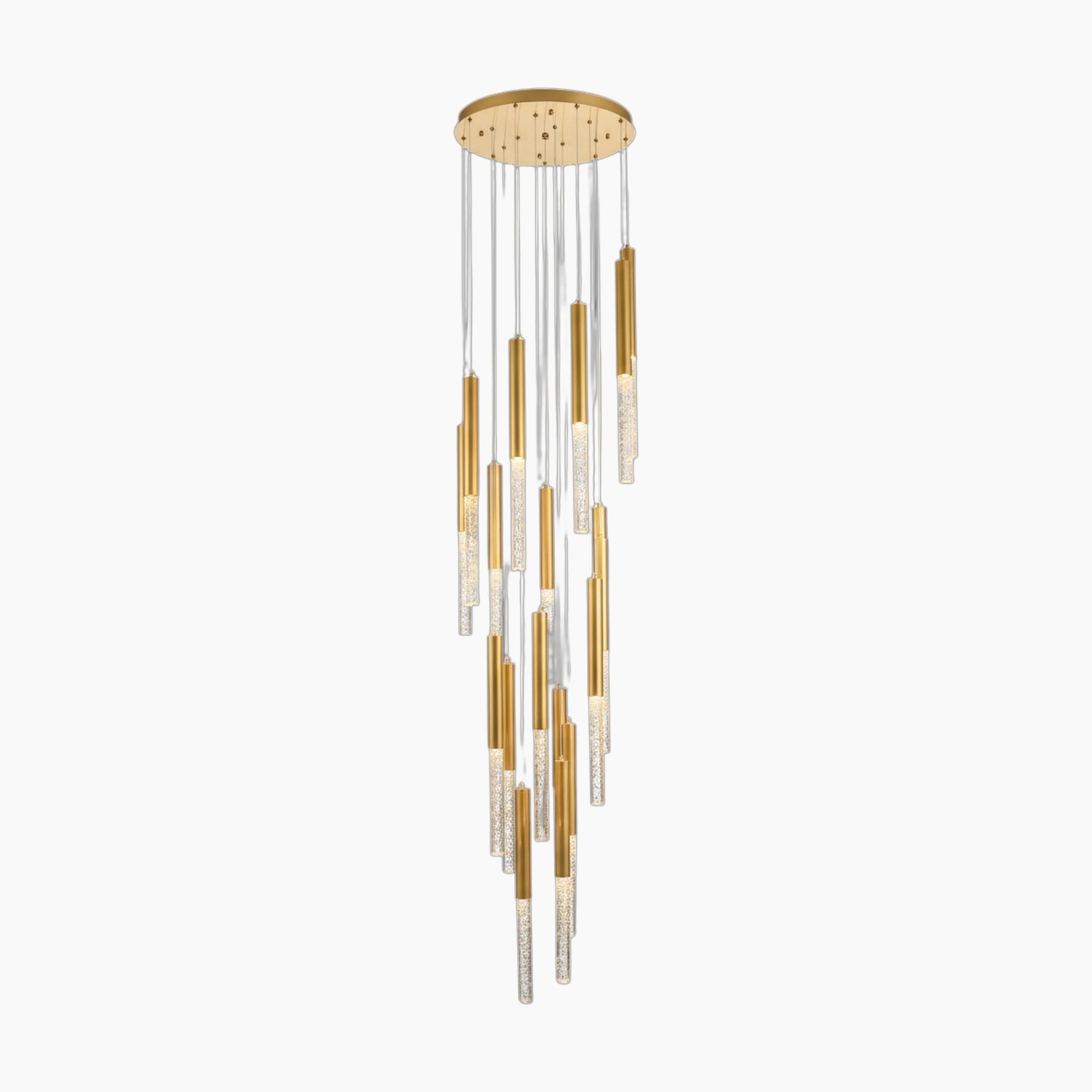 Lustre en cristal nordique de luxe pour chambre villa duplex