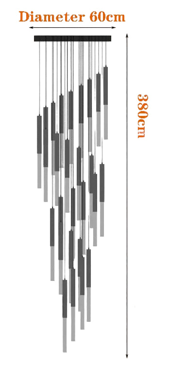 Lustre en cristal nordique de luxe pour chambre villa duplex