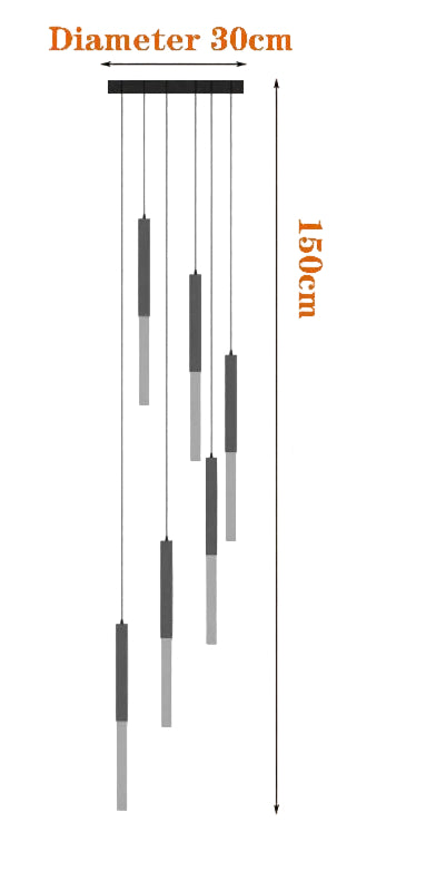 Lustre en cristal nordique de luxe pour chambre villa duplex