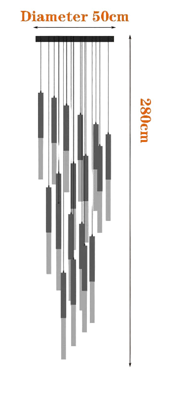 Lustre en cristal nordique de luxe pour chambre villa duplex