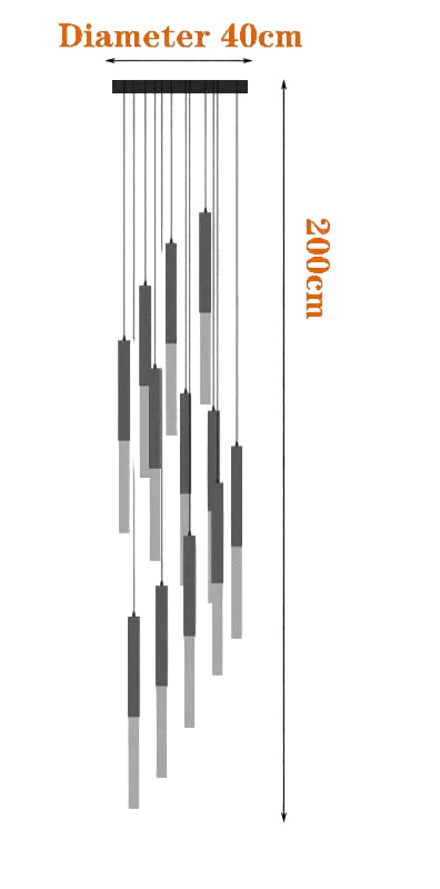 Lustre en cristal nordique de luxe pour chambre villa duplex