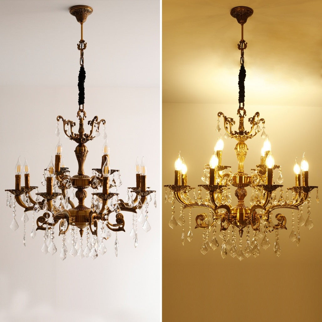 Saint Mossi Kristall Kronleuchter Modern Hängeleuchte Deckenleuchte K9 Glas