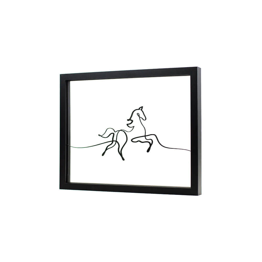 deco-cheval-ligne1 cadre - déco épurée ornaté
